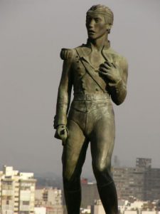 Gardens and statues of Chapultepec Castle