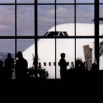 Auckland airport silhouette