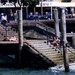 Auckland harbor steps