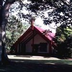 A Waitangi National Reserve-Maori meeting house