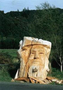 Roadside carving