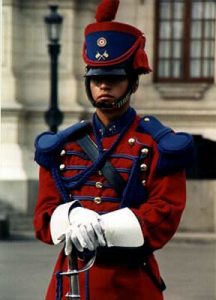 Lima guard close-up