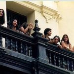 Lima girls on balcony