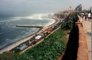 Lima on Pacific coast