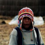 Lake Titicaca young boy
