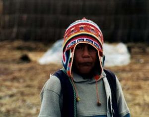 Lake Titicaca young boy