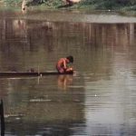 Siem Riep boy in lake