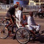 Phnom Penh nuns on cyclo