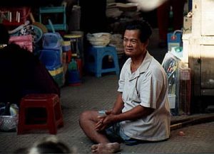 Phnom Penh amputee beggar