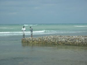 Sea front fishing