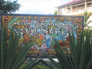 Tourist strip in Montego Bay