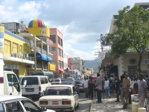 Main street in Montego Bay