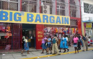 Bargain clothing store