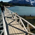 Torres del Paine Park walkway to Pehoe Hotel