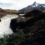Torres del Paine Park waterfall