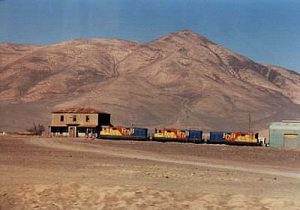 Atacama Desert copper ore train