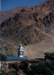 Atacama desert town church