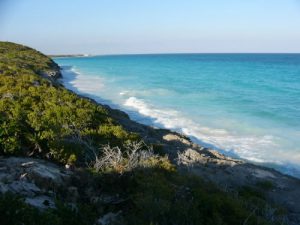 Ocean view from the ruins at