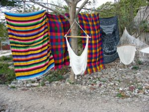 Souvenir shop merchandise in Coba. It's