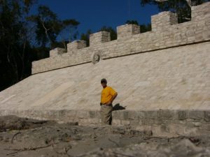 Evening comes in Coba