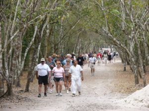 Coba Mayan ruins - day trippers to an ancient civilization