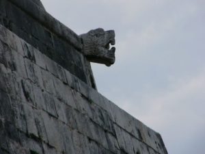 The ruins at Chichen Itza date from about 600-900 AD