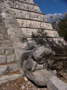 Dominating the center of Chichen Itza is the Temple of