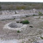 Ek' Balam from the Acropolis The courtyard at the top of