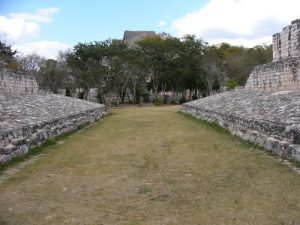 Ek' Balam - This ball court would have once been