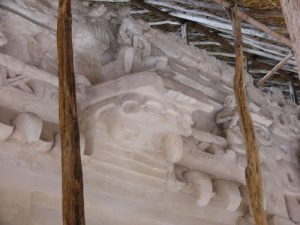 Ek' Balam - close-up of the restored interior of the