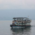Lake Toba ferry from Parapet town on the mainland to