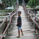 Bukit Lawang - pedestrian bridge