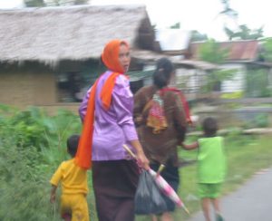 Along the rural roads of Sumatra