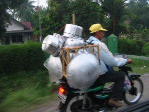 Along the rural roads of Sumatra