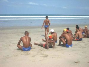 Indonesia - lifeguard try-outs on