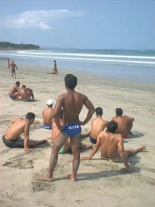 Indonesia - lifeguard try-outs on