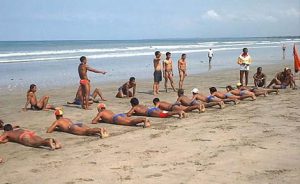 Indonesia - lifeguard try-outs on