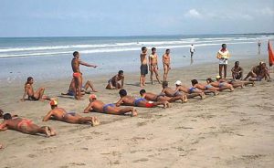 Indonesia - lifeguard try-outs on