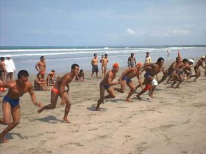 Indonesia - lifeguard try-outs on