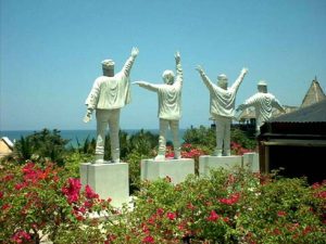 Indonesia - Beatles statues at