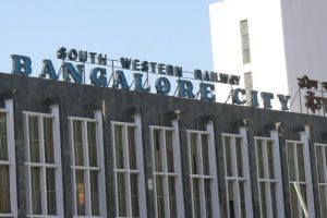 Bangalore - train station Rail transport is a commonly used mode