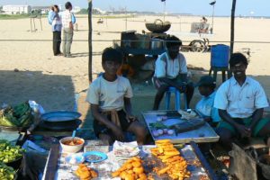 Food vendors at Chennai's