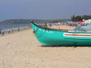 View along Calangute beach.