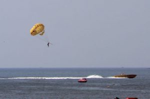 Water sports at Calangute beach.