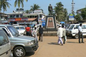 Tourist traffic in the village