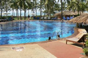 Pool at the Taj resort at