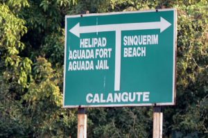 Calangute - Street Sign