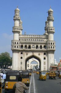 Charminar in central Hyderabad is