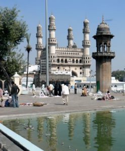 Charminar in central Hyderabad is