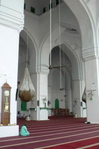 Inside Mecca Masjid mosque. Mecca